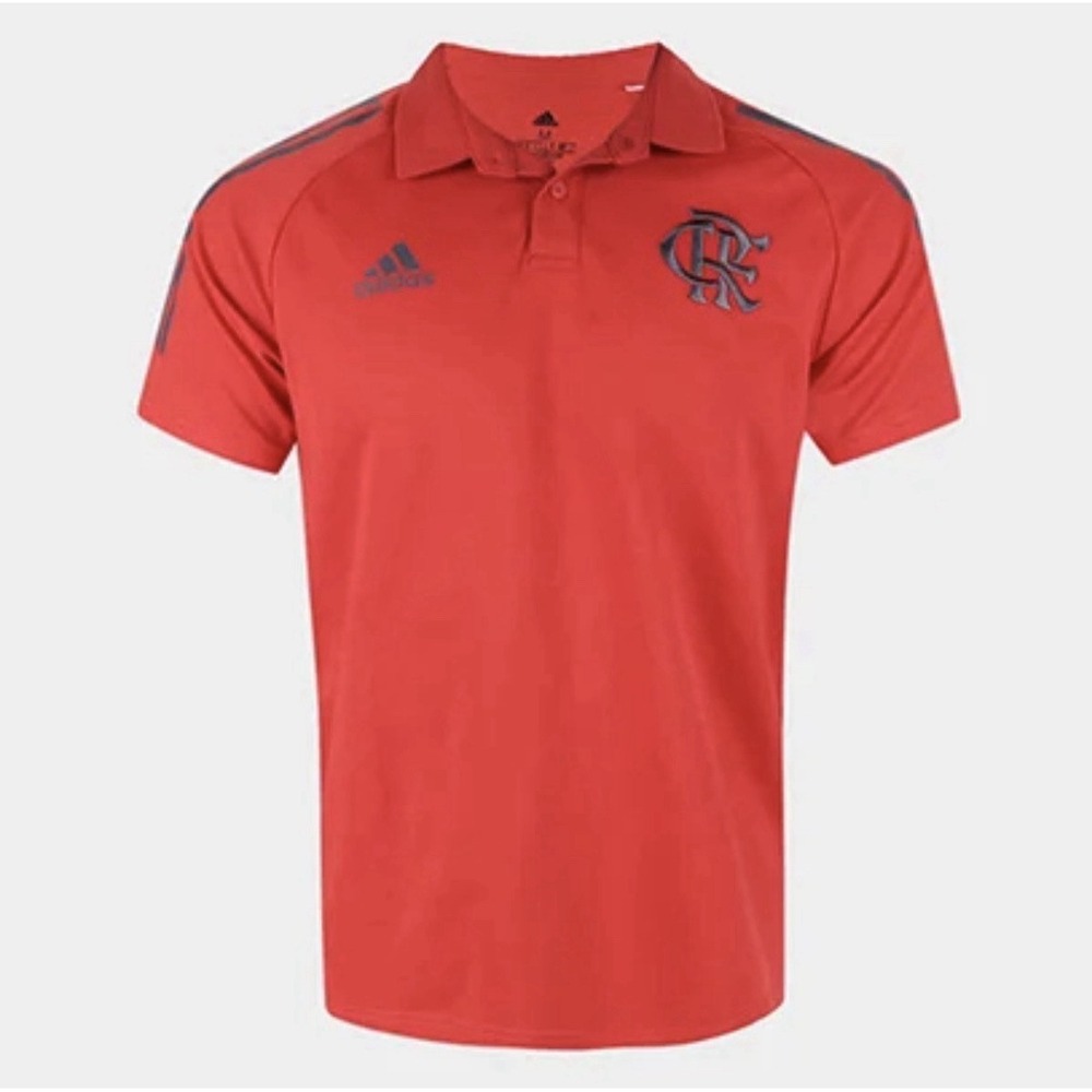 Adidas CR Flamengo Soccer Club Polo Shirt Mens 3XL Red Aeroready